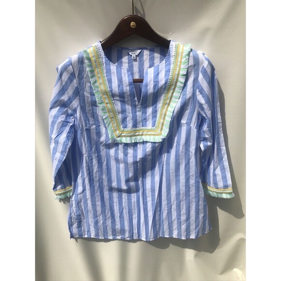 Crown & Ivy Women’s Size Small  Lot Of 2 Colorful Lightweight Summer blouse - Picture 4 of 7